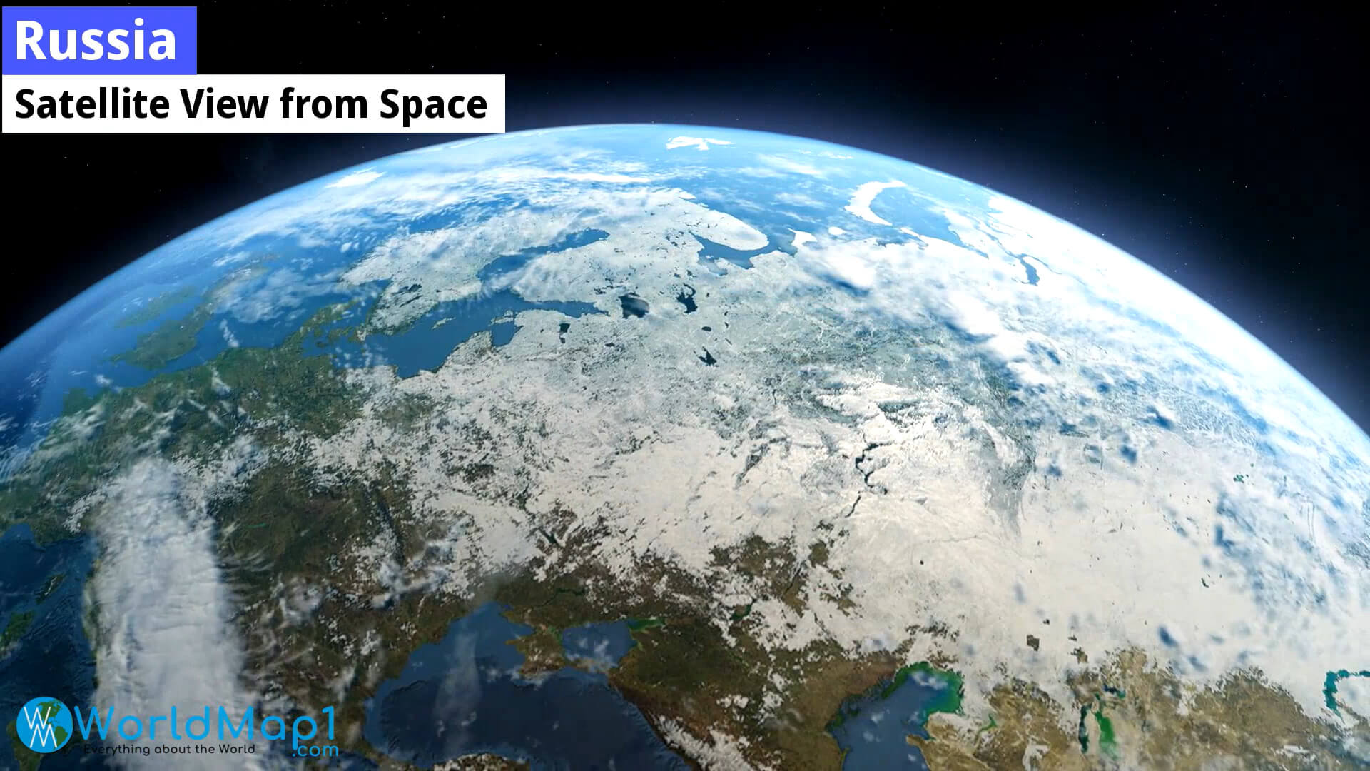 Uzaydan Rusya Uydu Görünümü